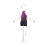Couture Halter Mock Neck Biketard